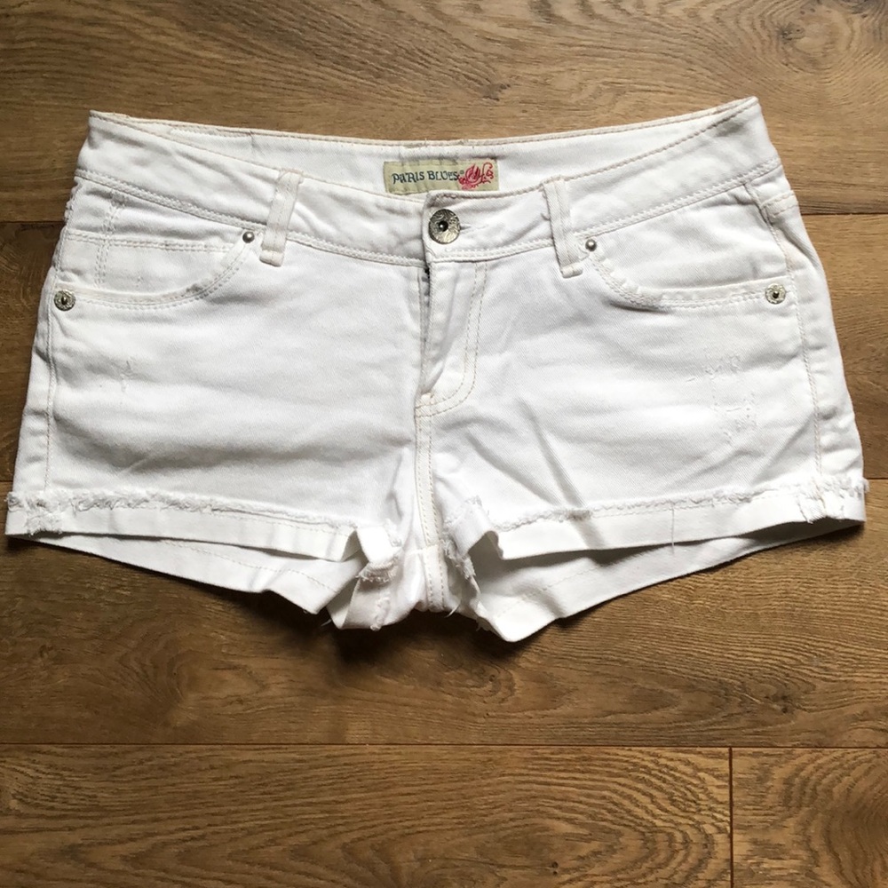 Paris blues white shorts size 9